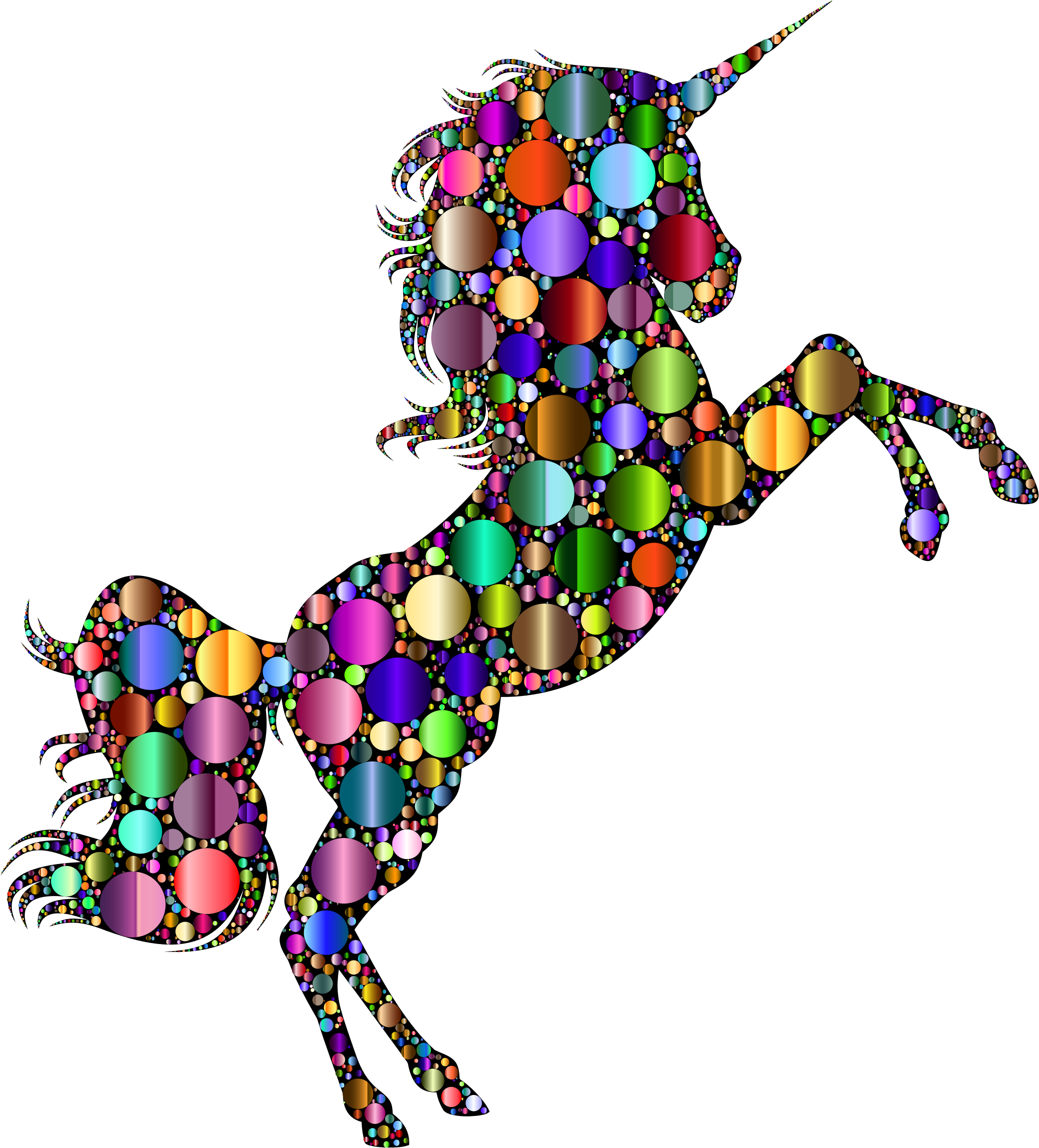 Big Image - Unicorn Silhouettes (2078x2296)