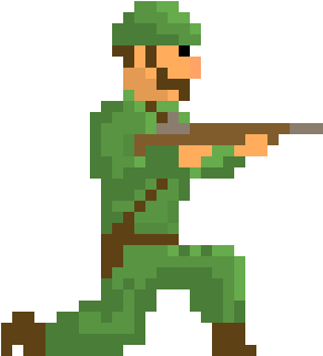 Army Man Pixel Art (360x490)