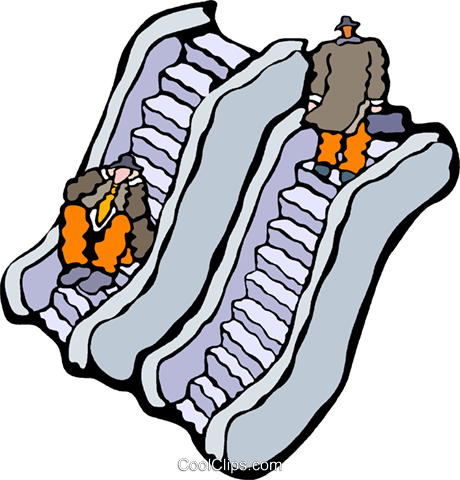 Escalators - Clip Art (460x480)