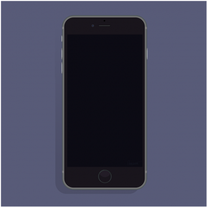Apple,black,phone,free Vector Graphics - Iphone (500x500)