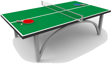 Ping - Table Tennis Table Png (500x350)