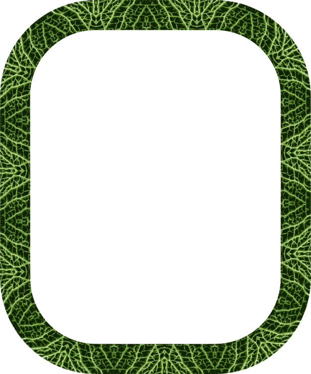 Picture Frames Green - Clip Art (625x750)