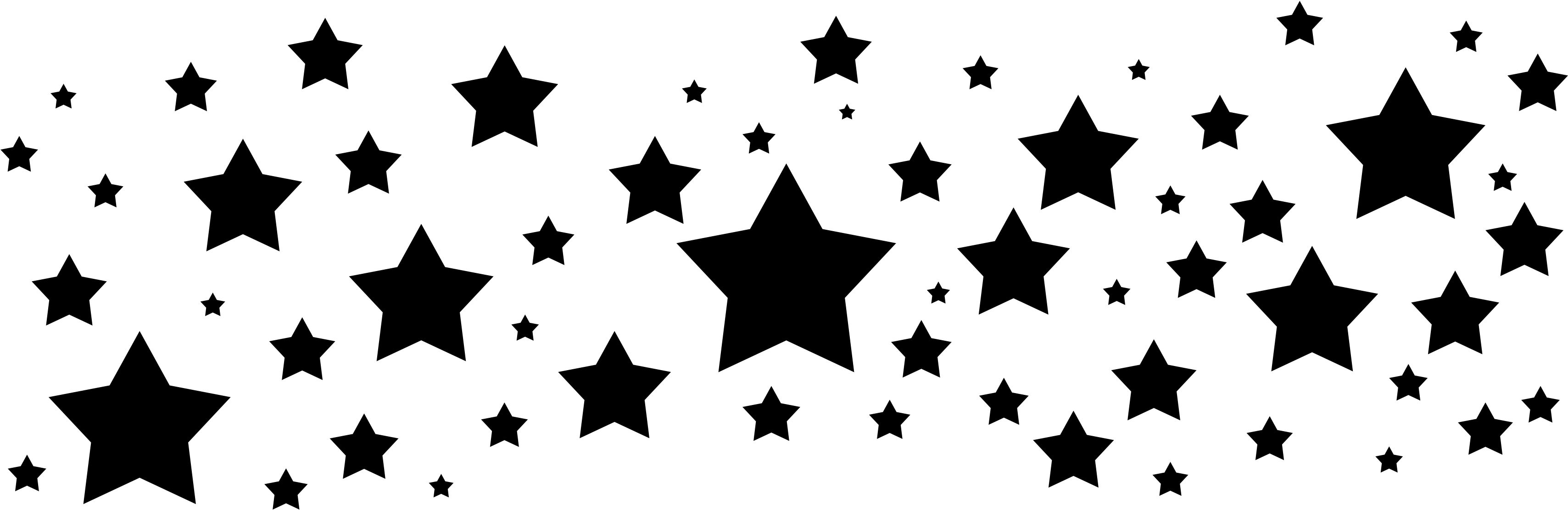 Star Background Png - Black Stars Transparent Background (3508x2480)