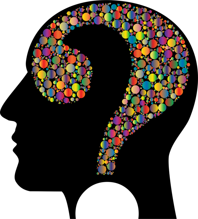 Human Head Computer Icons Question Skull - Question Mark In Head (680x750)