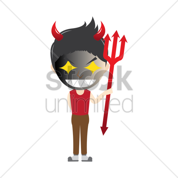 Devil Clipart Devil Demon Person - Design (600x600)