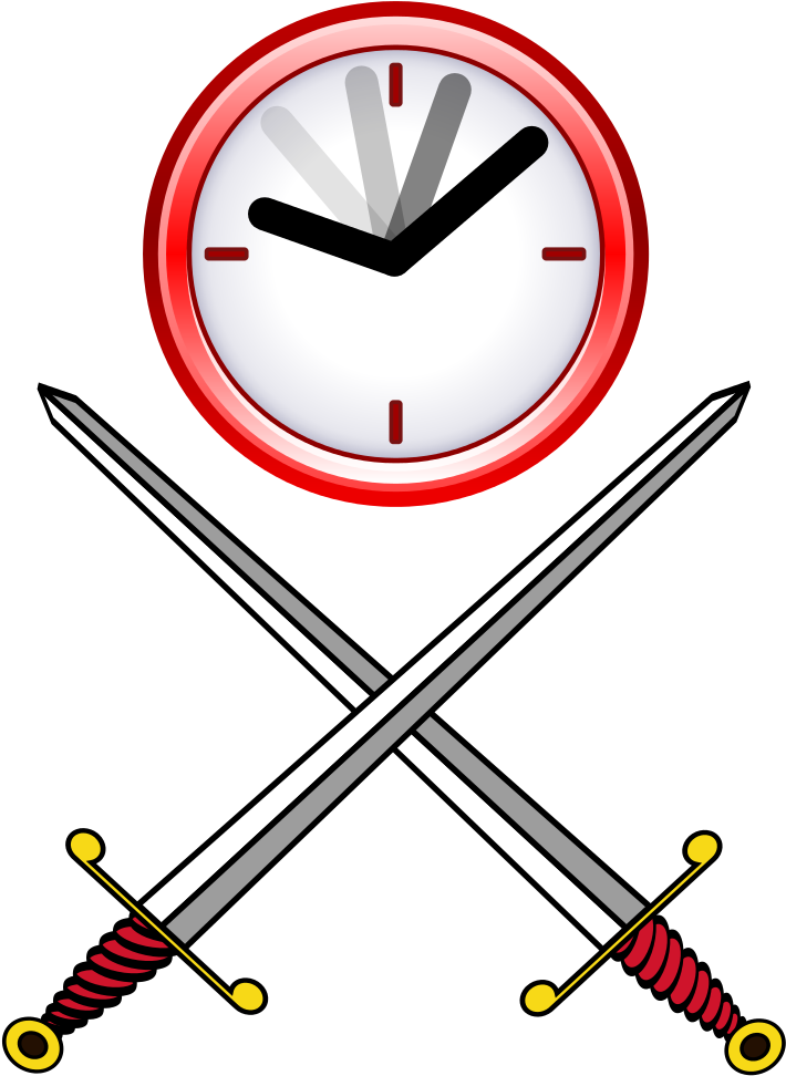 File - Warfare Version2 - Svg - Clock (748x1024)