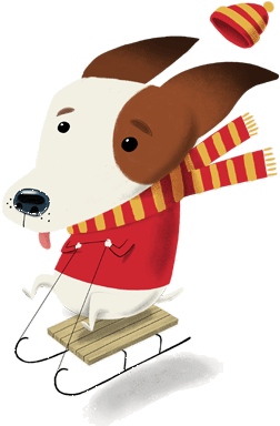 Christmas - Dog (349x398)