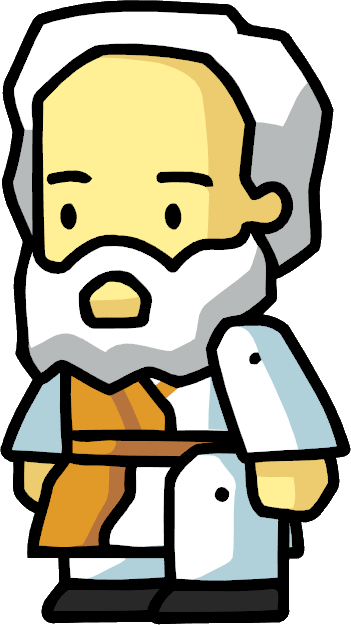 Philosopher Clipart Investigation - Socrates Scribblenauts (351x625)