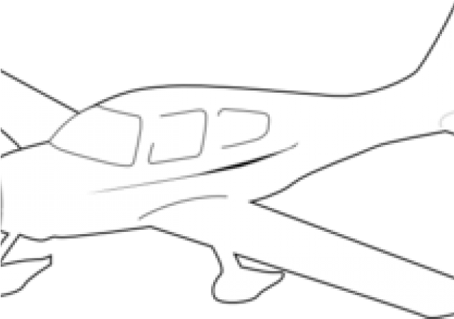 Plane Clipart Outline - Cessna (640x480)