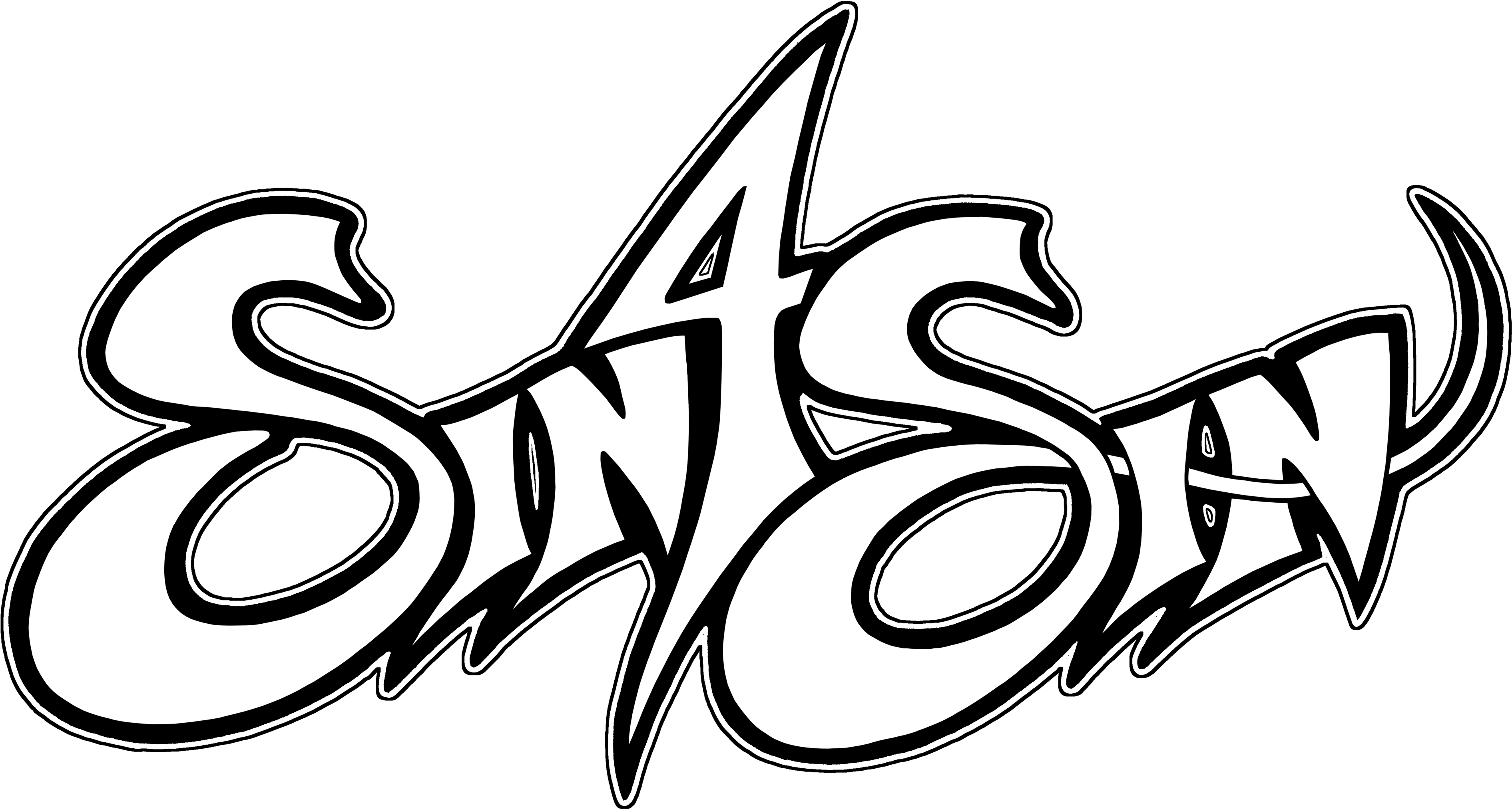 Sin 4 Sin - Line Art (3840x2123)