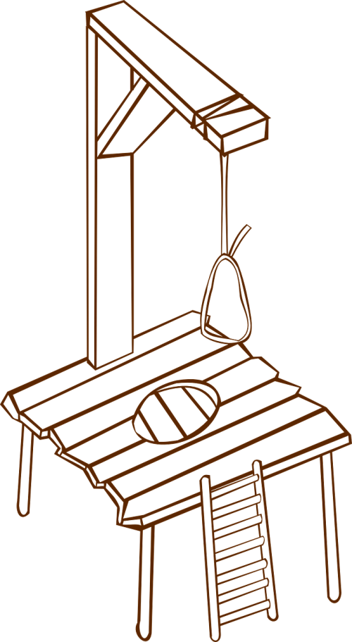 Vector Graphics - Gallow Clipart (500x911)