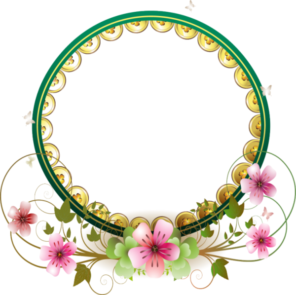 Circle Borders, Borders And Frames, Creations, Fabric, - Border Design For Wedding (600x598)