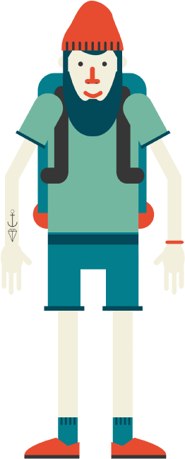 Zbt Hipster - Cartoon (553x701)
