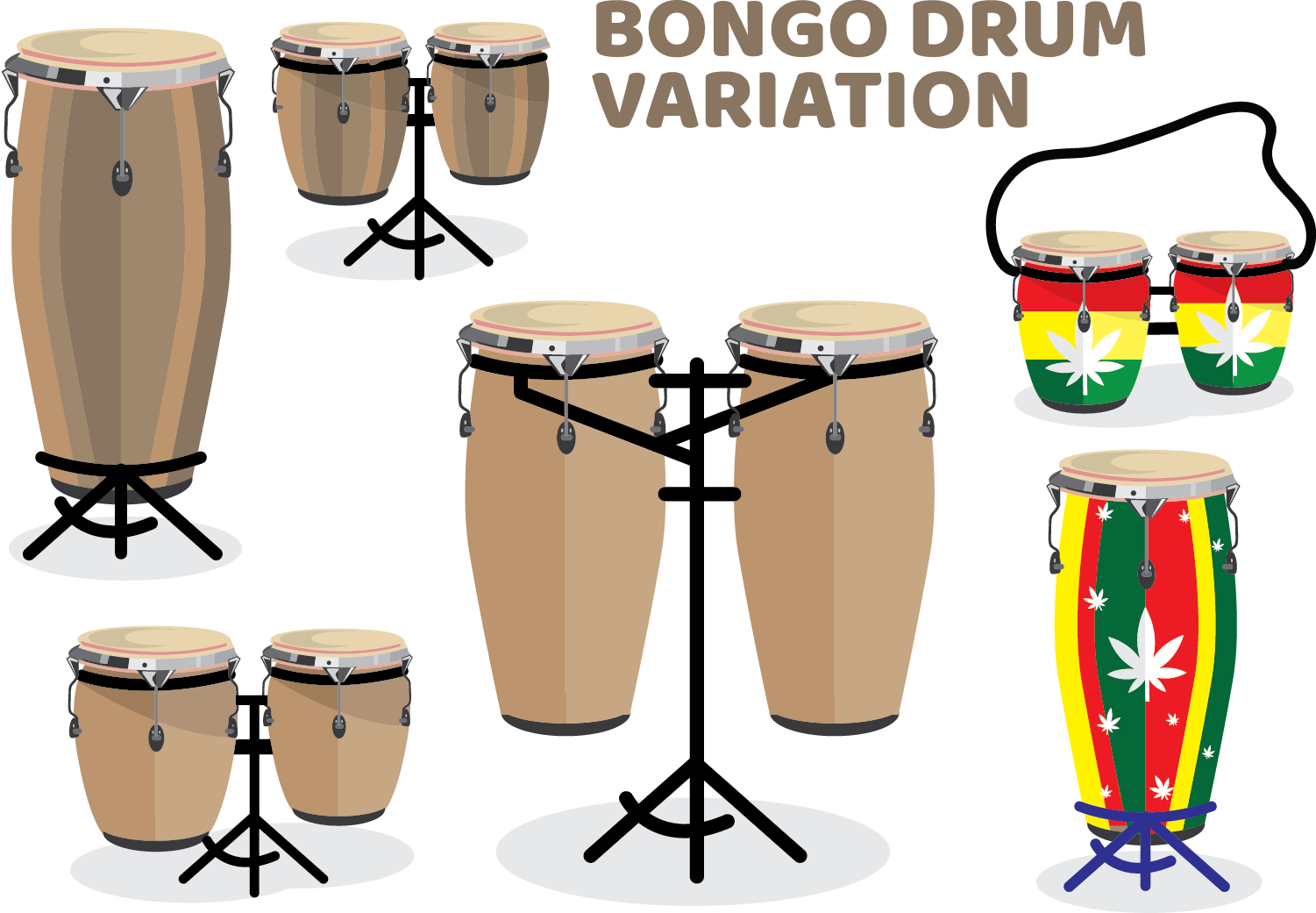 Bongo Drum Variation Pack - Timbales (1501x1041)