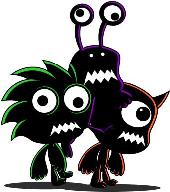 3 Shadow Monster Enemy Character Sprite - Enemy Character (600x500)