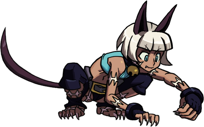 Crouching Drawing Anime - Ms Fortune Crouching (667x415)
