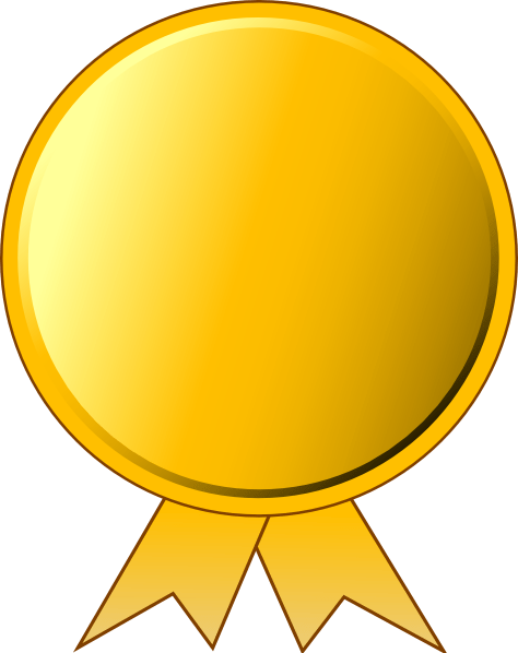 Gold Ribbon Clip Art (474x598)