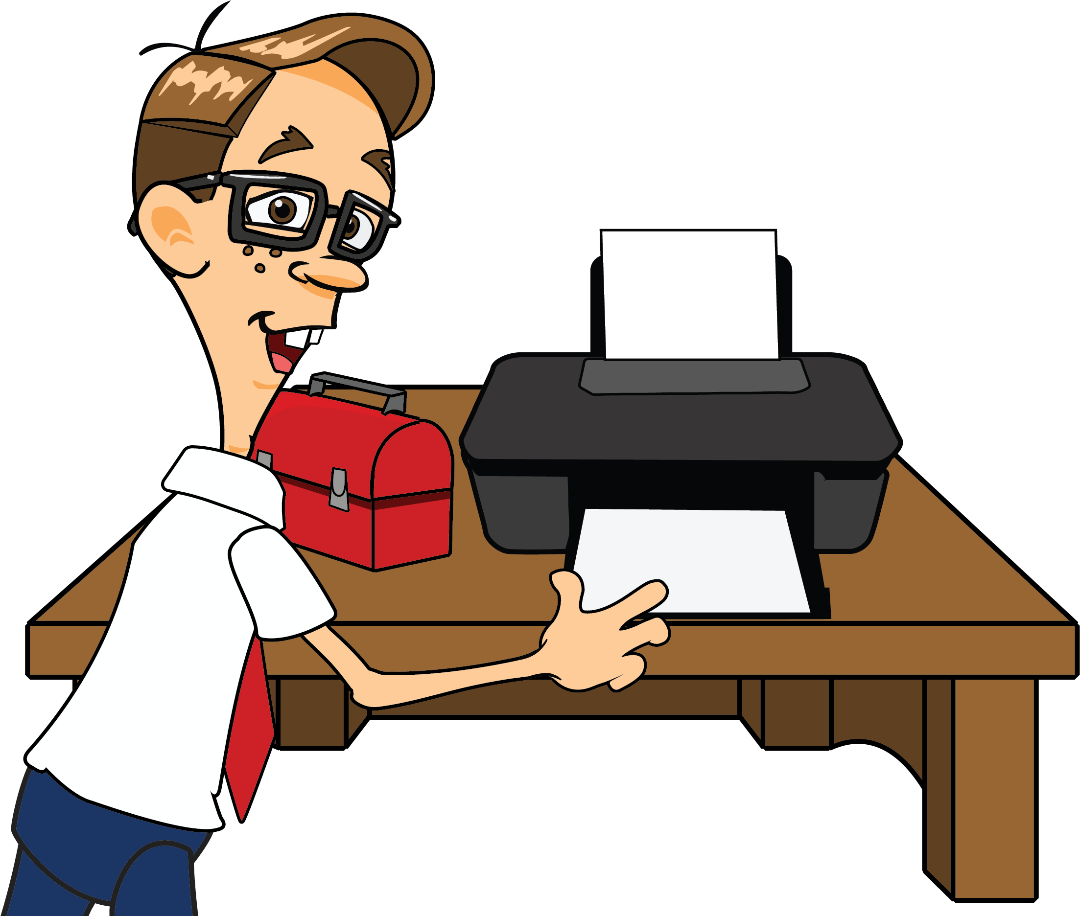 Computer Repair Services Nerds On Call Fax - Printer Nerd (2254x1948)