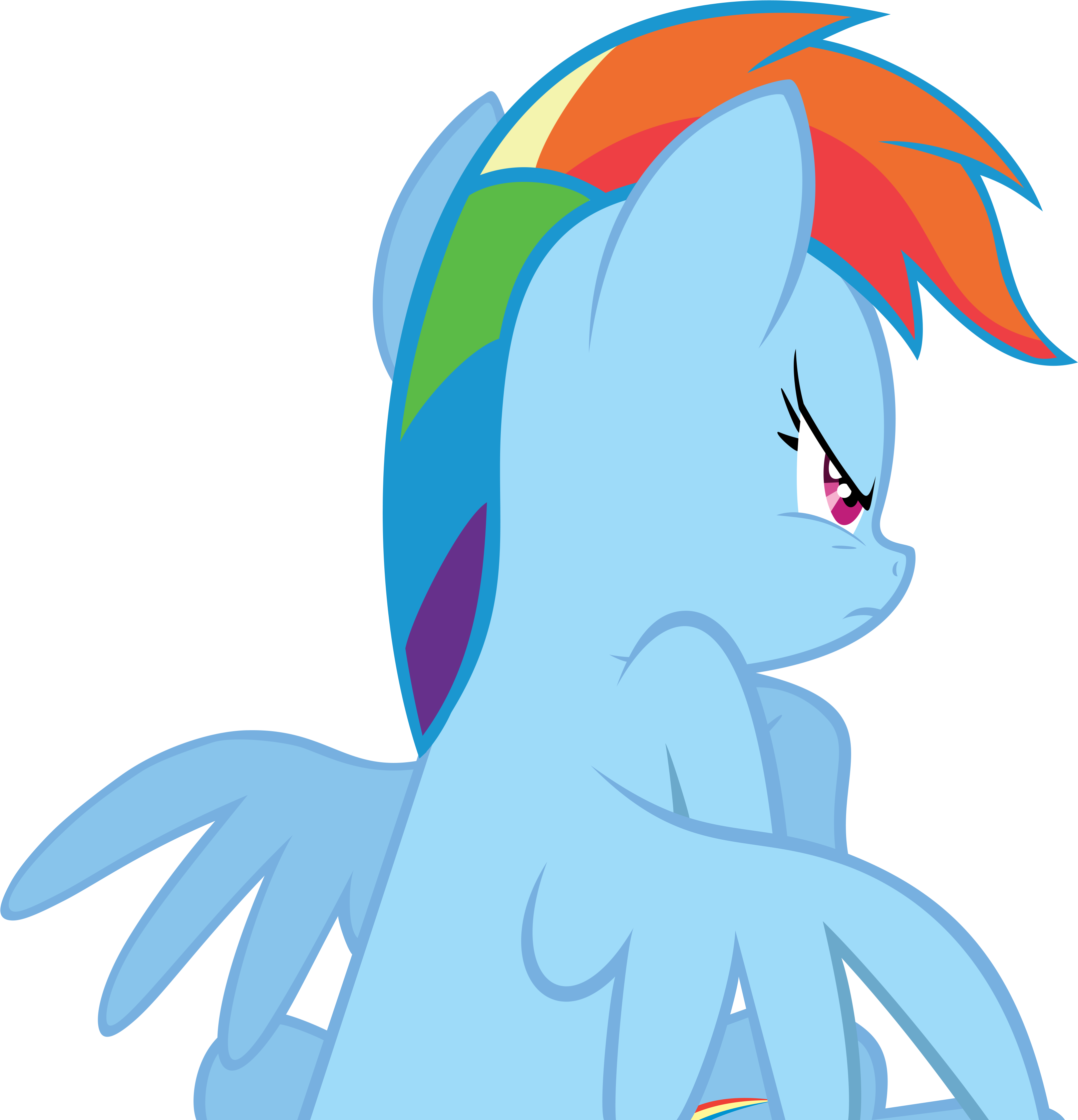 Angry Rainbow Dash By Dasduriel - Art (4000x3776)