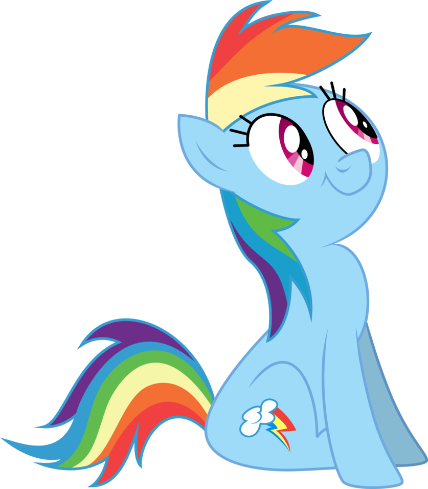 Rainbow Dash By Eagle1division - Cartoon (837x955)