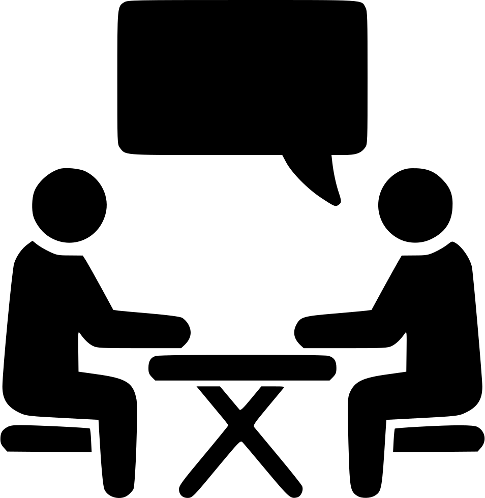 Interview Chat Conversation Job Hire Comments - Interview Icon Free (954x980)