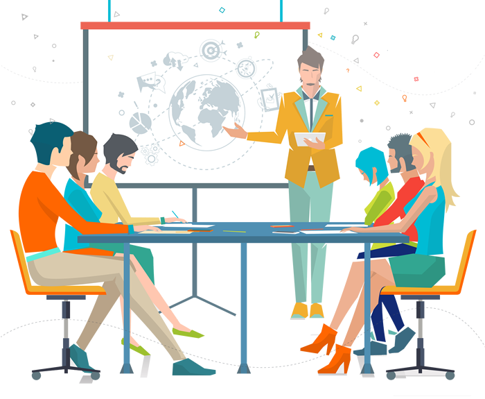 A Wonderful Working Environment To The Budding Professionals - Vector Graphics (700x575)