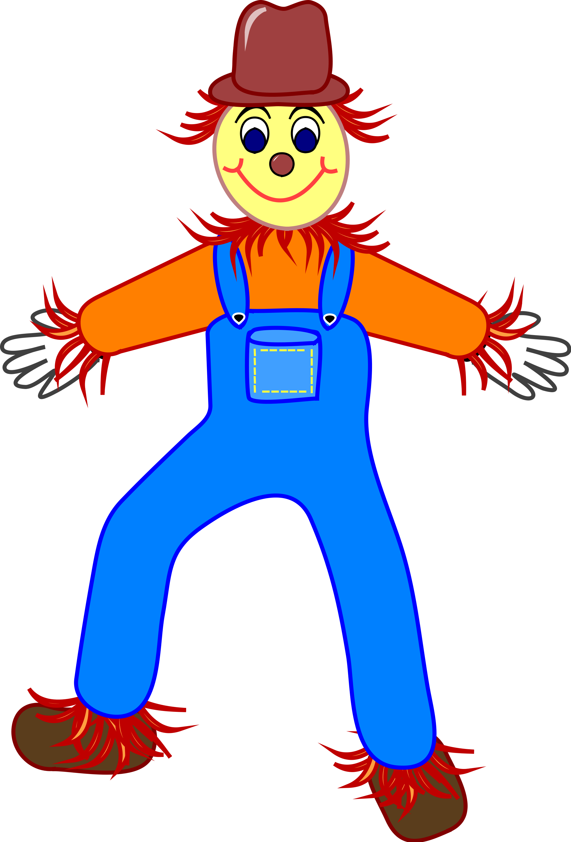 Open - Scarecrow Clipart (2000x2950)