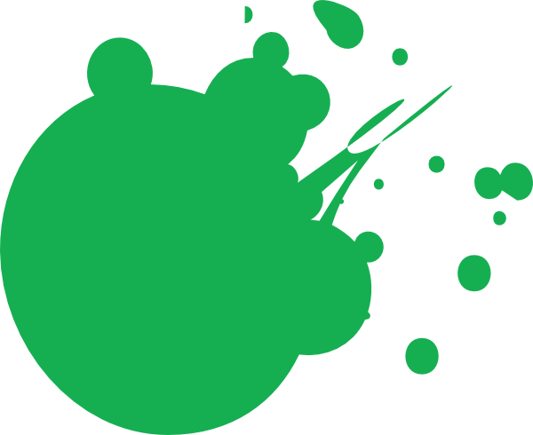 Green Color Splash Transparent (600x490)