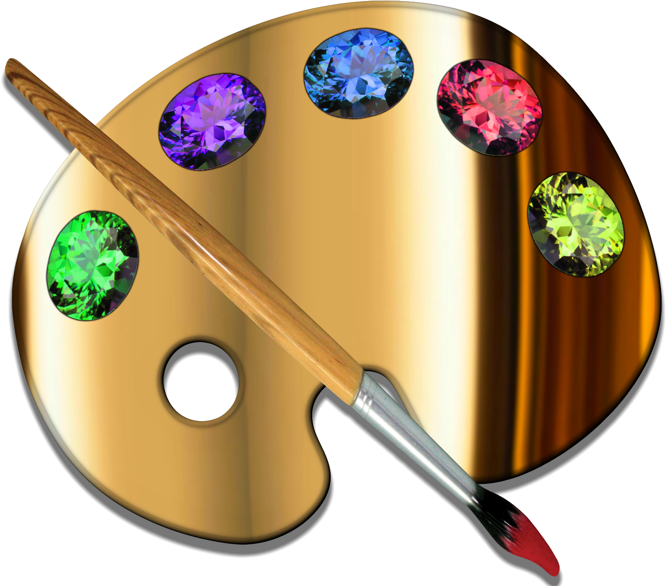 Golden Paint Palette - Golden Paint Palette (1307x1164)