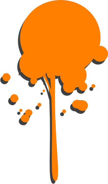 Dripping Paint Splatter Png (348x590)