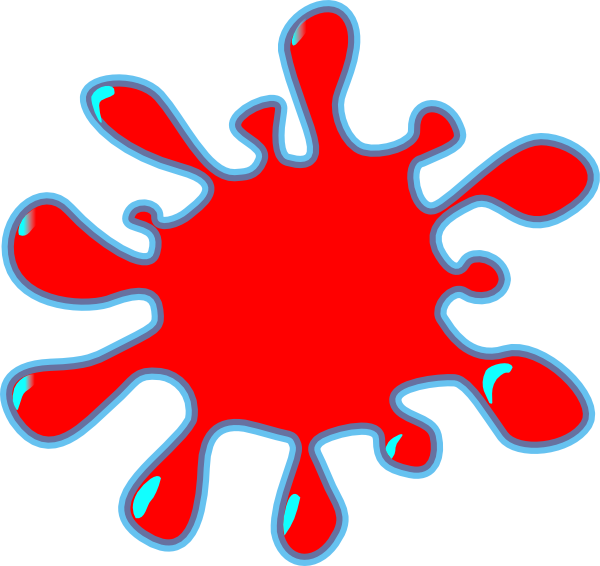 Paint Splatter Clip Art (600x566)