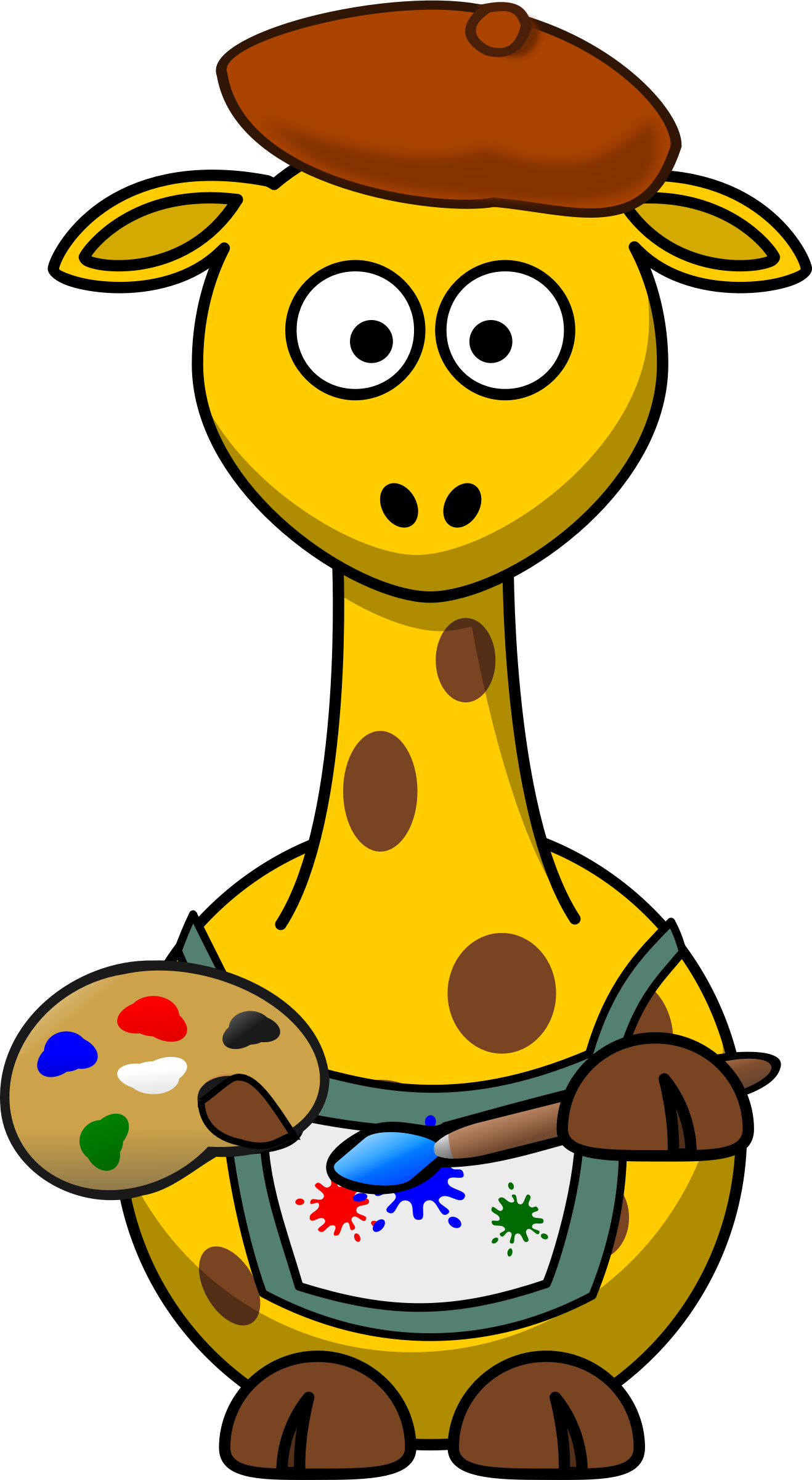 Free Comic Characters - Cartoon Giraffe (1318x2400)