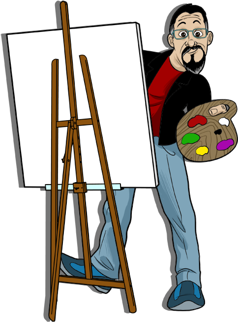 Contact Tom - Cartoon (493x662)