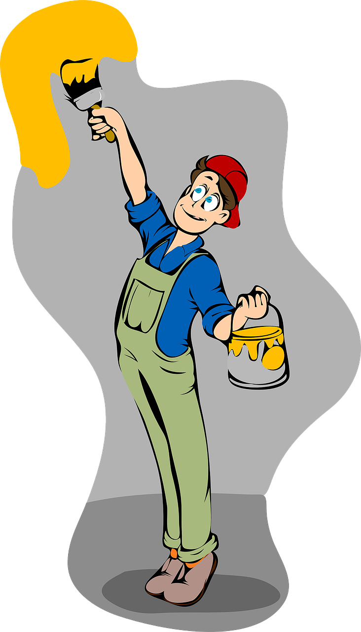 Painter Clipart (1373x2400)