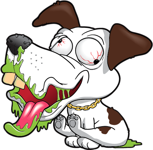 Not So Great Dane - Cartoon (565x495)