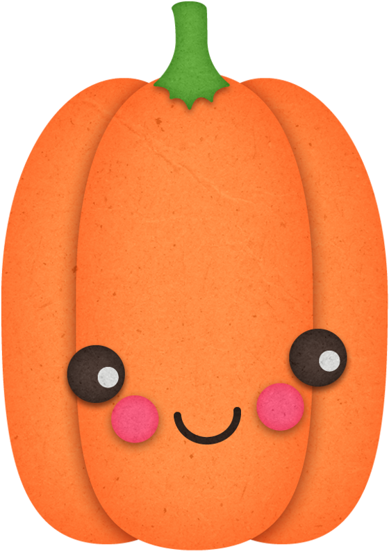 Pumpkin Orange Smiling - Food (567x800)