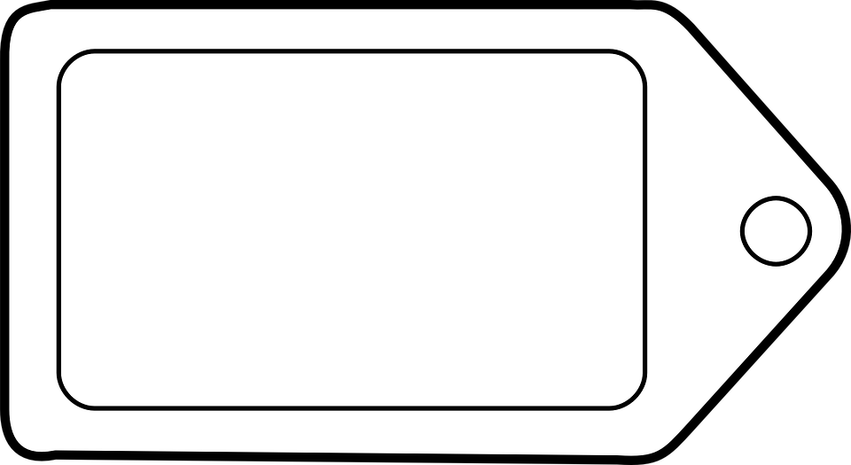 Medium Image - Label Tags Clip Art (960x525)
