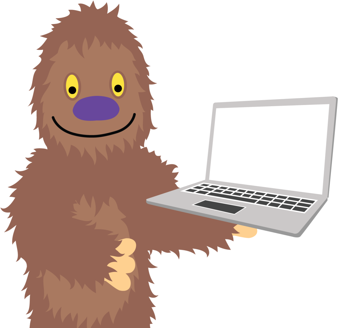 Sqwatch Laptop - Cartoon (1200x1200)