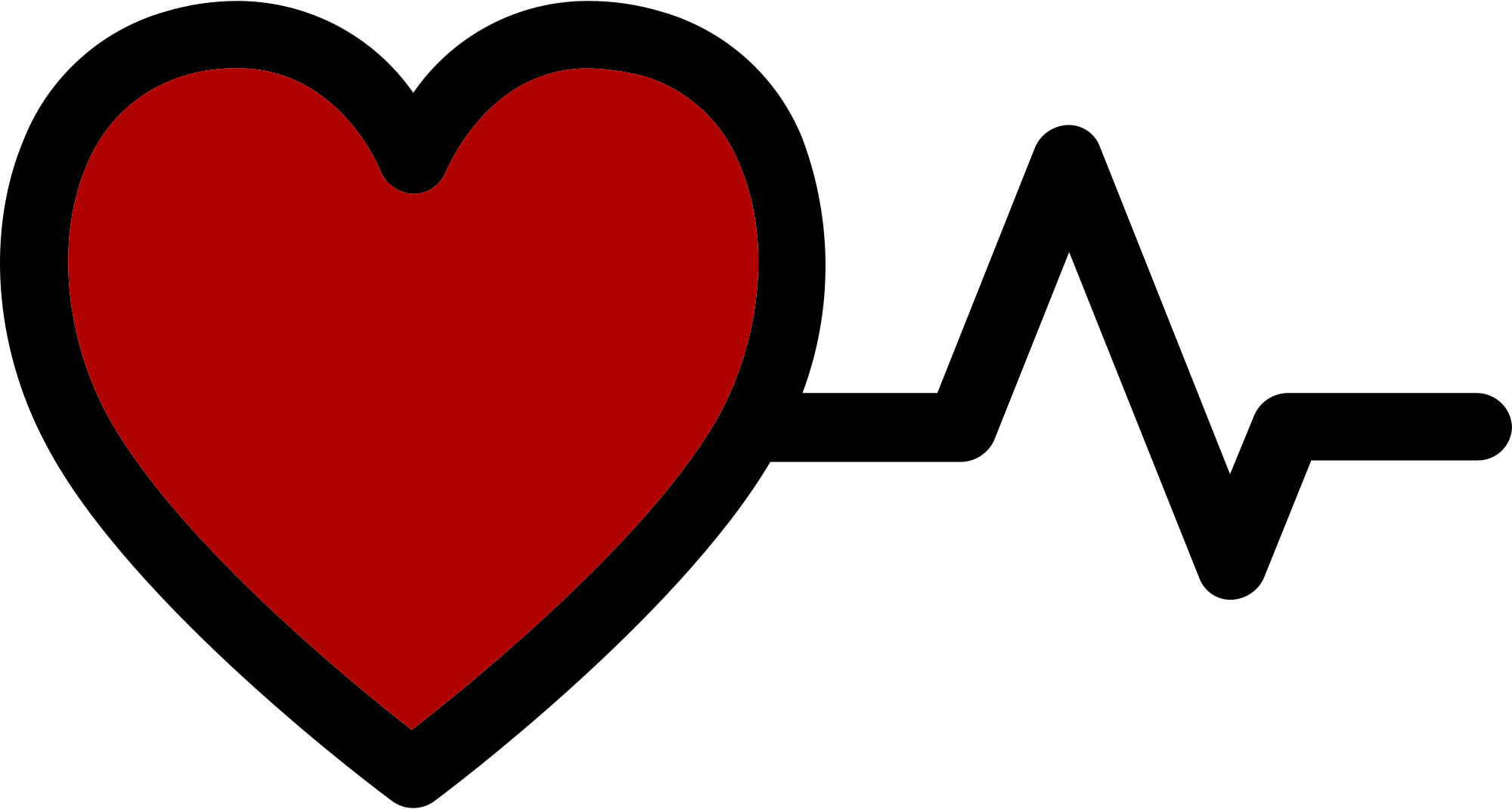 Open - Heart With Heartbeat (2000x1071)