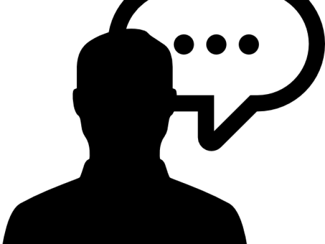 Man With Speech Bubble Icon (640x480)