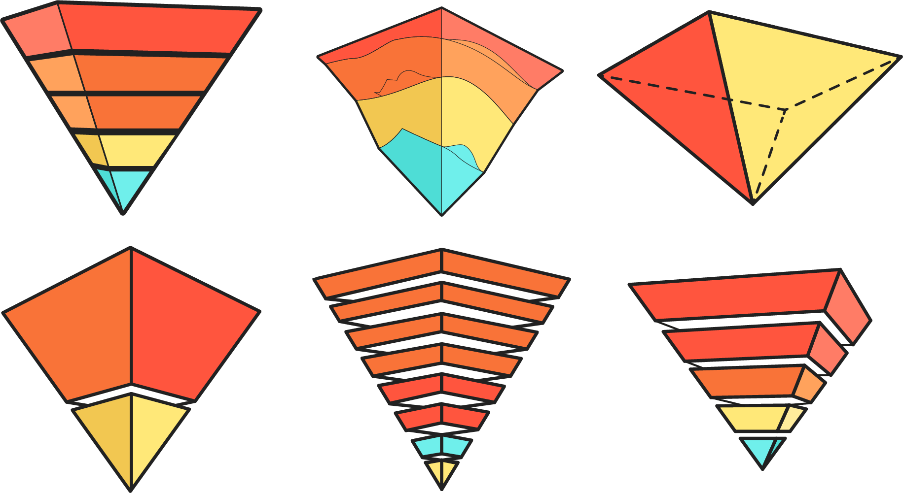 Egypt Clipart Triangle Pyramid - Triangle (1831x1001)