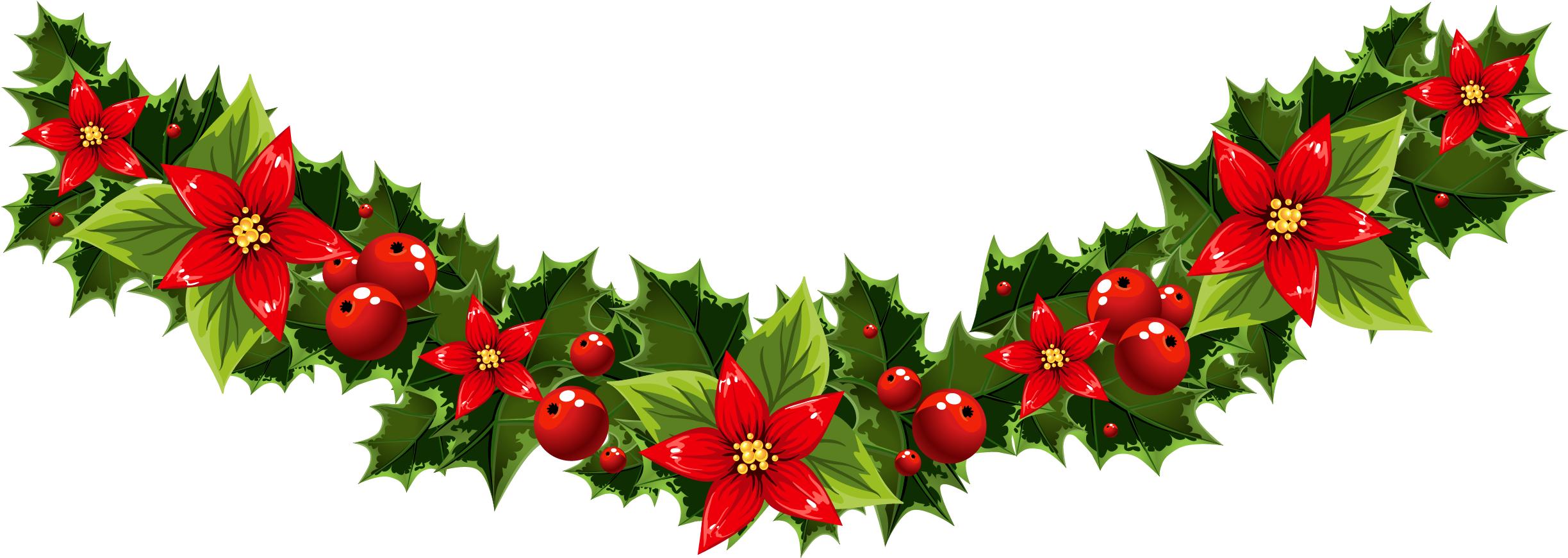 Free Printable Christmas Border (2483x1020)