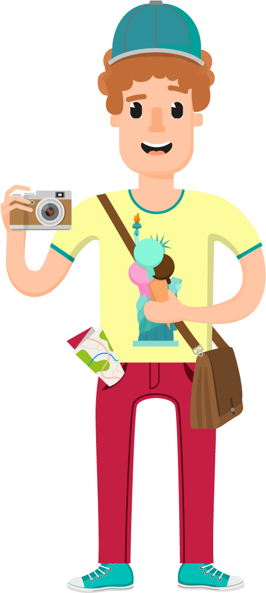 Travel Vector Character Set Vector Characters - Cartoon (1199x1516)
