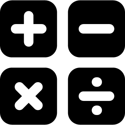 Calculator Vector - Math Icon (400x400)