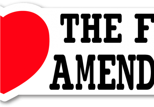 Journalist Clipart First Amendment - Love The First Amendment (640x480)