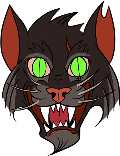 Angry Cat - Cat (500x580)