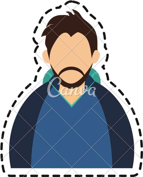 Man With Winter Jacket Design - Illustration (800x800)
