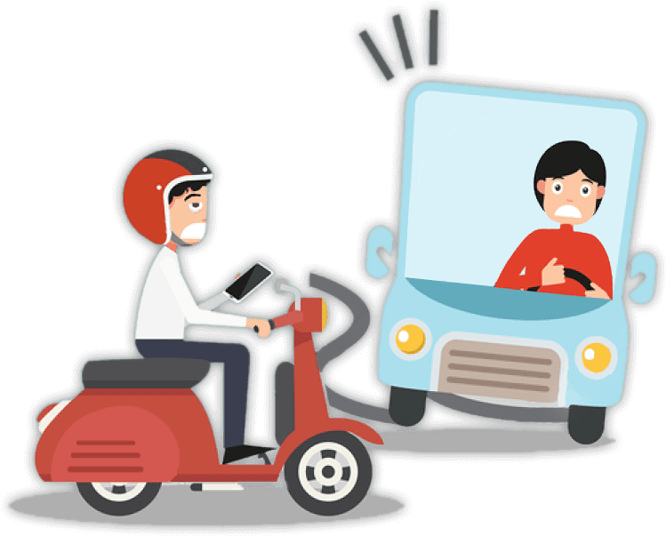 Preventing Distracted A Comprehensive - Distractions While Driving Cartoon (764x611)
