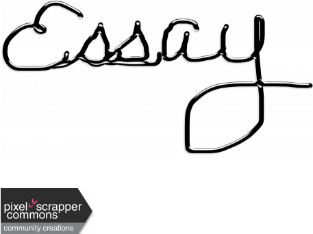 Back 2 School Cursive Essay - Digital Scrapbooking (456x456)