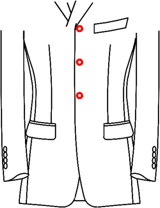 Jacket Style 4 Single Breasted Four Button - Button (321x417)